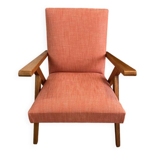Fauteuil Scandinave Rnov Orange