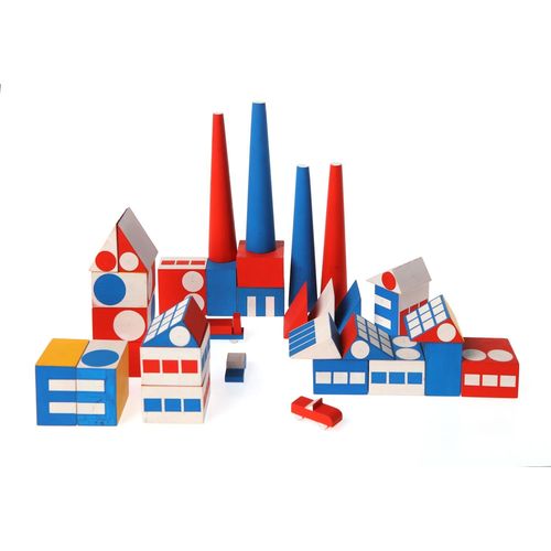 Vilac Cubes Factory Town Ladislav Sutnar