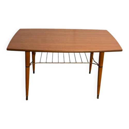 Table Basse Scandinave Vintage 60s Bois