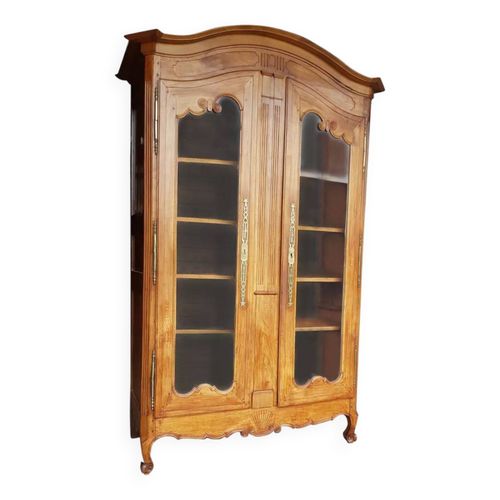 Armoire Vitrine En Merisier Bois