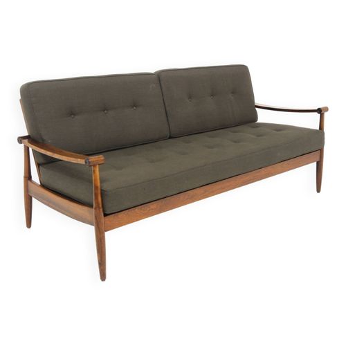 Canap 3 Places Scandinave En Palissnadre Danemark 1960 Gris