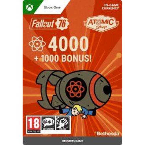 Fallout 76: 4000 (+1000 Bonus) Atoms (Extension/Dlc) - Jeu En Téléchargement