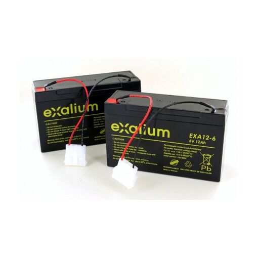 2 Batteries plomb 6V 12Ah pour Bateau amorceur ANATEC Catamaran