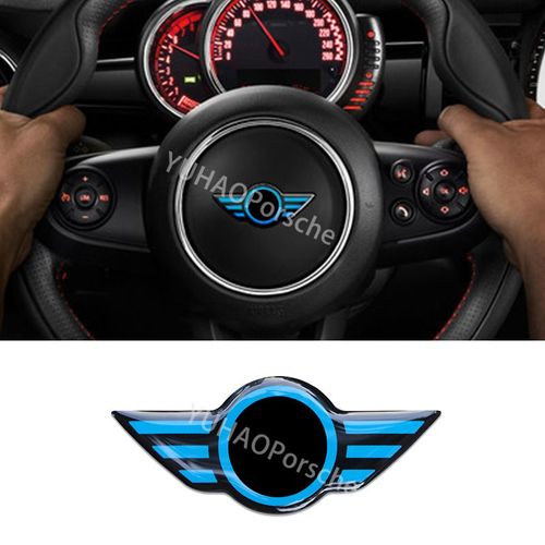 Bleu - Autocollant Intérieur En Résine Époxy Pour Volant De Voiture, 1 Pièce, Pour Bmw Mini One Cooper S Jcw R55 R56 R60 R61 F54 F55 F56 F57 F60