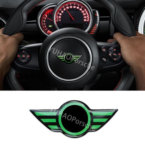 Vert - Autocollant Intérieur En Résine Époxy Pour Volant De Voiture, 1 Pièce, Pour Bmw Mini One Cooper S Jcw R55 R56 R60 R61 F54 F55 F56 F57 F60