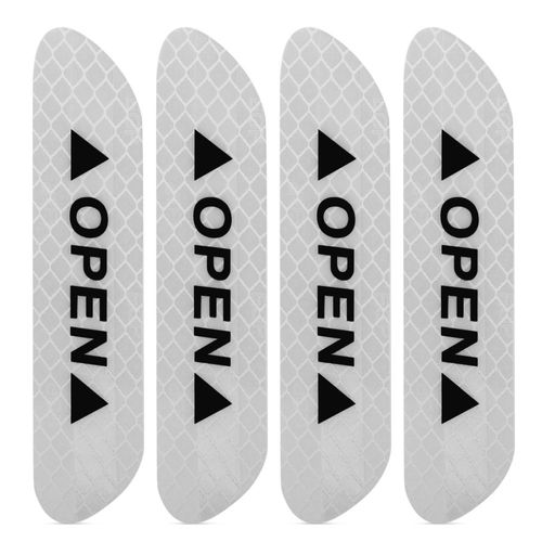BLANCHE - Autocollants de porte de voiture, bande réfléchissante'avertissement pour Mercedes W203 BMW E39 E36 E90 F30 F10 Volvo XC60 Audi A4 A6, accessoires