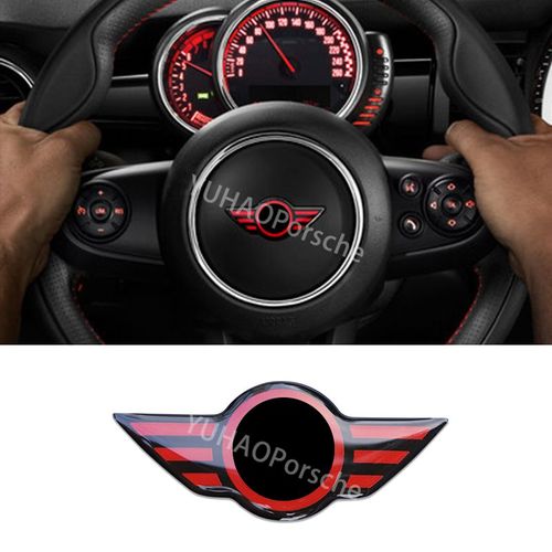 Rouge - Autocollant Intérieur En Résine Époxy Pour Volant De Voiture, 1 Pièce, Pour Bmw Mini One Cooper S Jcw R55 R56 R60 R61 F54 F55 F56 F57 F60