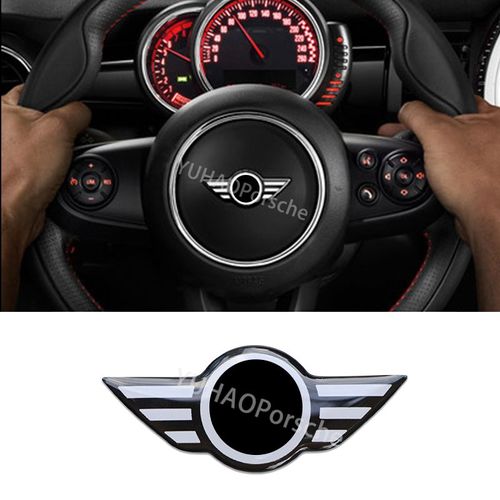 Blanc - Autocollant Intérieur En Résine Époxy Pour Volant De Voiture, 1 Pièce, Pour Bmw Mini One Cooper S Jcw R55 R56 R60 R61 F54 F55 F56 F57 F60