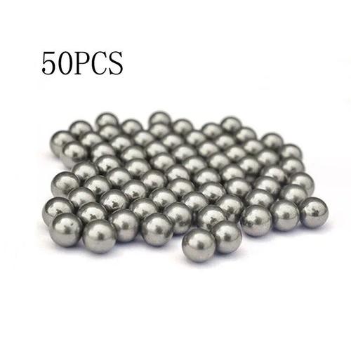 Pow Arrow Cap Hamer Handings.Com",Slingshot De Poche,Catapulte,Munitions,Pochettes,Jacht Shot,Edc,"¿¿Quipement D'autod¿¿Fense - Type 50pcs Steelballs #A