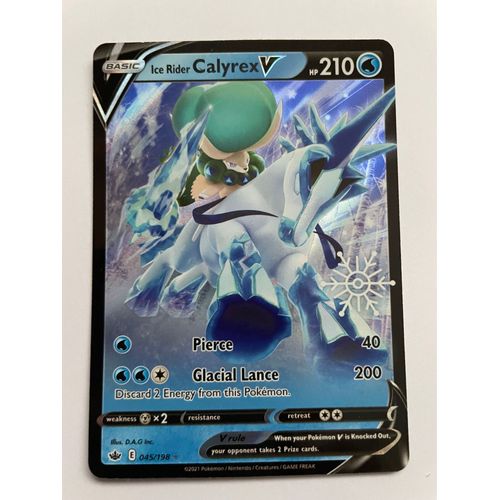 Ice Rider Calyrex V 45/198 Ultra Rare Holiday Calendar