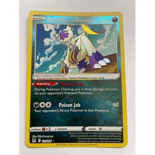 Radiant Hisuian Sneasler 123/196 Ultra Rare Lost Origin