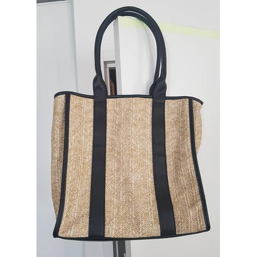 Sac Cabat Artisanal Paille Moderne Comme neuf Mode Parfait pour cadeau