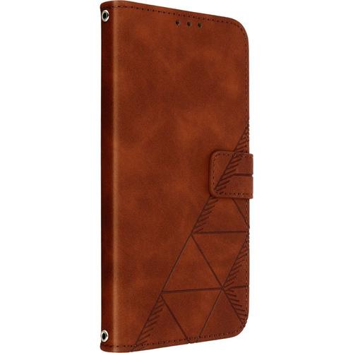 Etui Avizar Iphone 14 Plus Magnétique Stand Marron