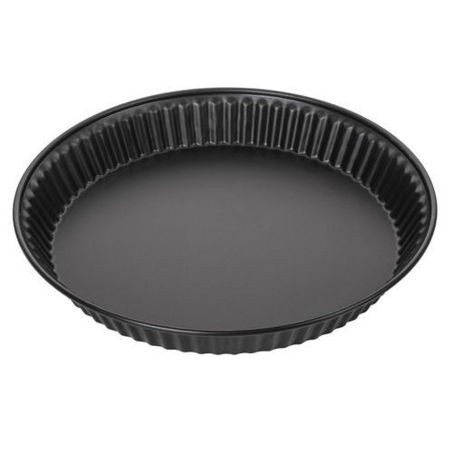 Zenker 7542 Moule À Quiche Lorraine, Moule À Tarte, Moule À Tarte 28 Cm, Moule Pour Quiche, Acier, Noir, 28 X 4 Cm
