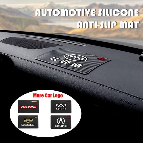 Pour Peugeot - Coussin Antidérapant En Caoutchouc Avec Logo De Voiture, 1 Pièce, Support De Téléphone Pour Tableau De Bord Automobile, Tapis Antidérapant, Accessoires Pour Volvo Rdesign T6 Awd S40 S60 S90 V40
