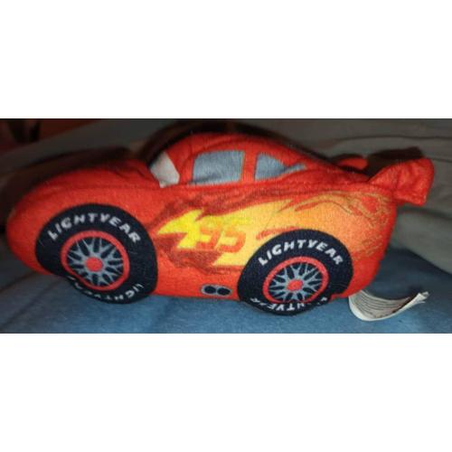 Peluche Flash McQueen Cars Disney Nicotoy voiture rouge 27 cm - Peluches/ Peluches Disney - La Boutique Disney