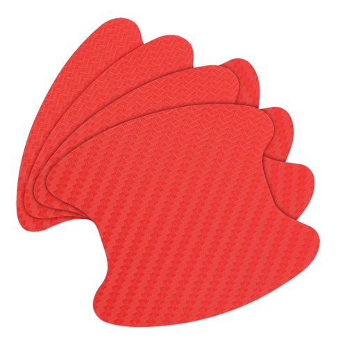 Rouge - Film De Protection Autocollant En Fiber De Carbone Pour Poignée De Porte De Voiture, Pour Volkswagen Golf 4 5 6 7 Polo Tiguan Passat Touran Scirocco Coccinelle
