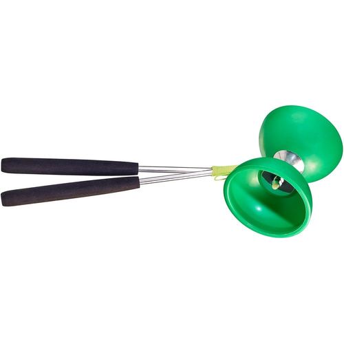 Acrobat - Ensemble 105 Diabolo En Caoutchouc Vert Foncé + Bâtons En Aluminium