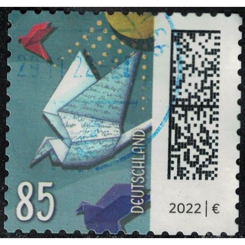 Allemagne 2022 Oblitéré Used Enveloppes Représentant Un Oiseau Y&t De 3429 Su
