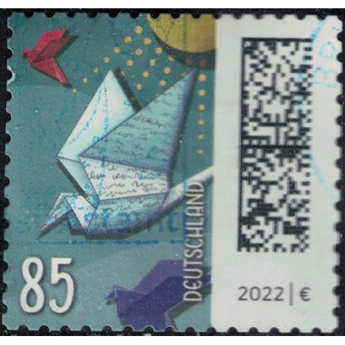 Allemagne 2022 Oblitéré Used Enveloppes Représentant Un Oiseau Y&t De 3429 Su
