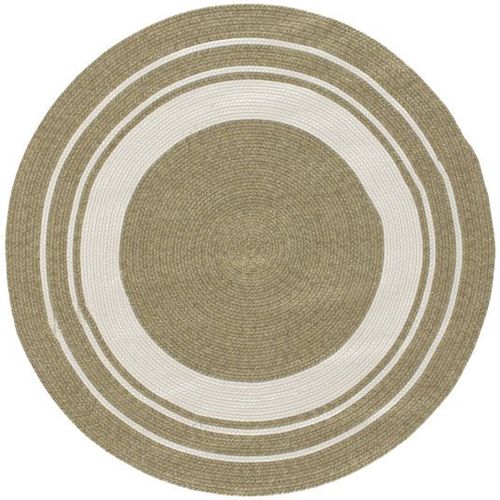 Tapis Rond Imitation Fibres Naturelles Intérieur Et Extérieur - Provence - Aspect Jute Decoweb.Com - Ø 150 Cm