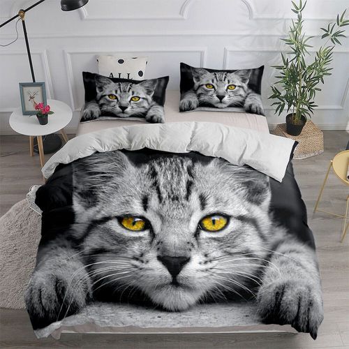 Ensemble De Couverture De Bricolage Pour Animaux De Compagnie",Taie D'oreiller,Linge De Lit,Imprim¿¿ De Chat De Compagnie,Housse De Athlon,Roi,Reine,Double,Jumeau,"Taille Unique