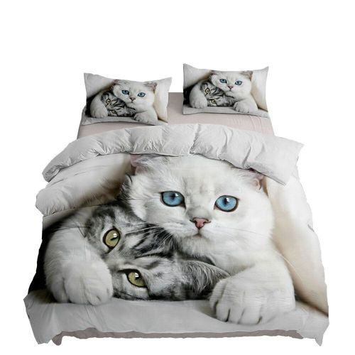 Ensemble De Couverture De Bricolage Pour Animaux De Compagnie",Taie D'oreiller,Linge De Lit,Imprim¿¿ De Chat De Compagnie,Housse De Athlon,Roi,Reine,Double,Jumeau,"Taille Unique