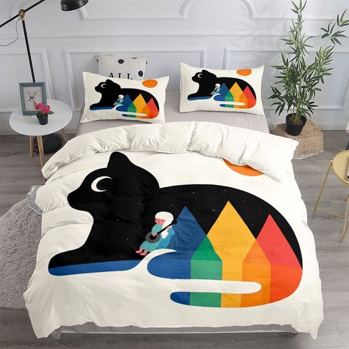 Ensemble De Couverture De Bricolage Pour Animaux De Compagnie",Taie D'oreiller,Linge De Lit,Imprim¿¿ De Chat De Compagnie,Housse De Athlon,Roi,Reine,Double,Jumeau,"Taille Unique