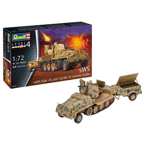 Maquettes  Sws -Flak- Sfl. Avec 3,7cm Flak 43-Revell