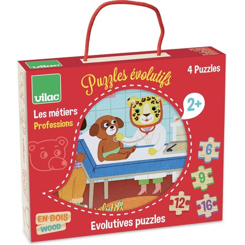 Vilac 4 Puzzles Évolutifs Les Métiers