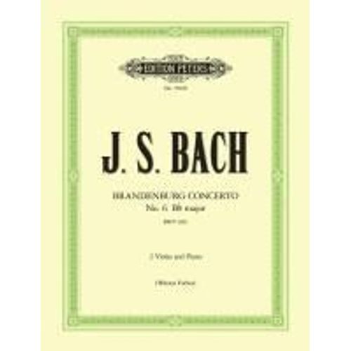 Brandenburg Concerto No. 6 In B Flat Bwv 1051 (Arranged For 2 Violas And Piano)