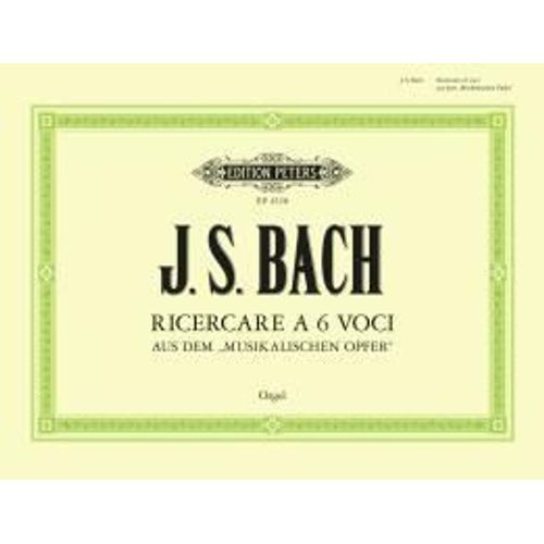 Ricercare A 6 Voci From The Musical Offering Bwv 1079 For Organ