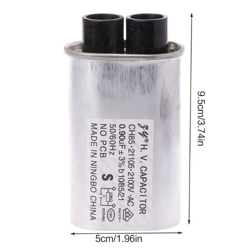 Condensateur HV 2100 Micro F pour four à micro-ondes, 0.90 V AC, haute tension, remplacement universel