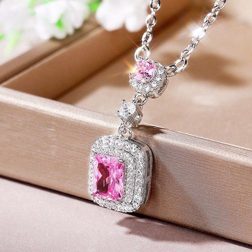 Collier En Zircone Cubique Pour Femme, Collier De Mariée De Haute Qualité, De Couleur Jaune Rose Aaa, Pour Mariage, Bijoux À La Mode, Nouvelle Collection