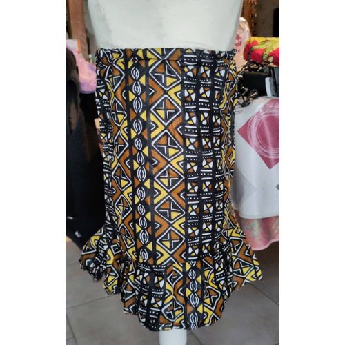 Petite Robe D'enfant Africaine Tissu Wax Bogolan Pagne Africain 6 - 8 Ans Sanhe Block Prints 96007121