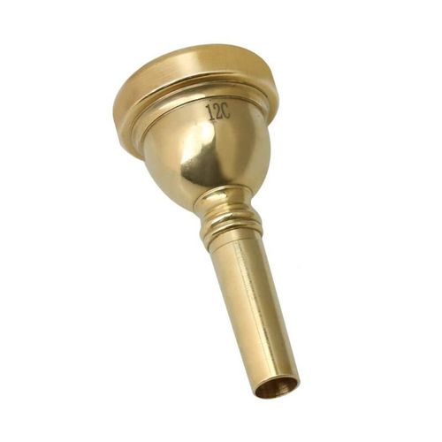 Embout Buccal De Trombone Alto 12c De Haute Qualité, En Alliage De Cuivre Plaqué Or/Argent, Élégant Et Durable, 1 Pièce