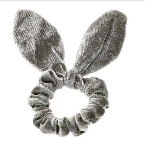 Chouchou En Velours Pour Fille, Oreilles De Lapin, Bande Élastique, N¿Ud Papillon
