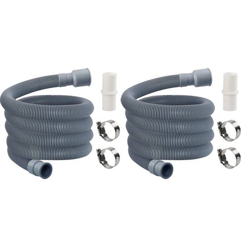 Tuyau de vidange pour Machine à laver, 1.5 mètres, 2 raccords, tambour automatique