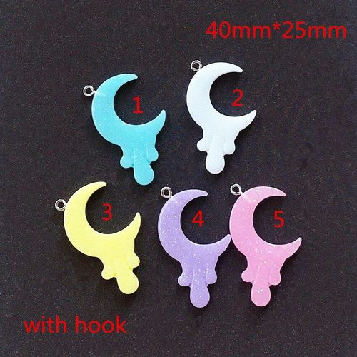 Baguettes Magiques 40x25mm, 10 Pièces, Cabochons En Résine À Dos Plat Pour Collier, Porte-Clés, Pendentif, Accessoires De Bricolage