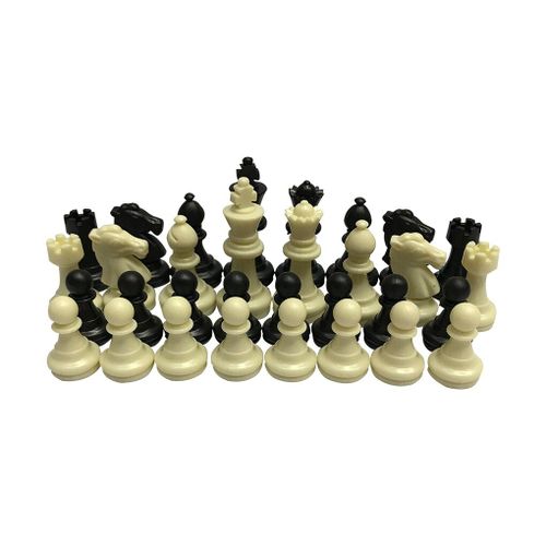 Jeu D'échecs Médiéval En Plastique, 32 Pièces, Hauteur Du Roi 49mm, Jeu D'échecs Standard Pour Compétition Internationale, Livraison Directe