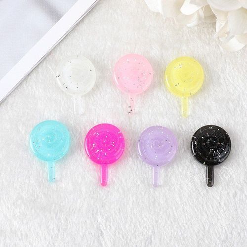 Breloques En Crème Glacée Multicolore Dégradé, 14 Pièces, Dos Plat, Résine, Boucle D'oreille, Collier, Pendentif, Accessoires De Fabrication De Bricolage