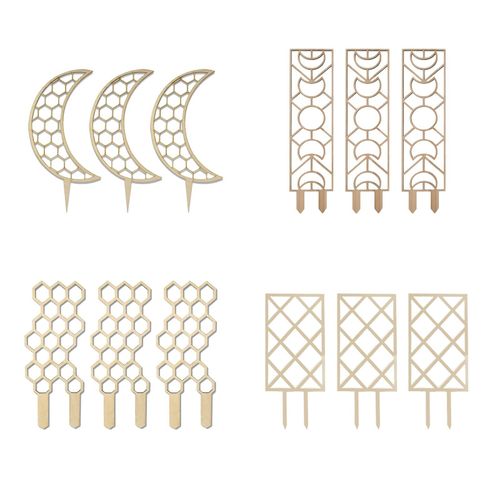 Support En Treillis Pour Plantes Grimpantes, 3 Pièces, Pour Plantes De Jardin, Pour Vignes À Fleurs, Poteau En Bois, Fournitures De Jardin