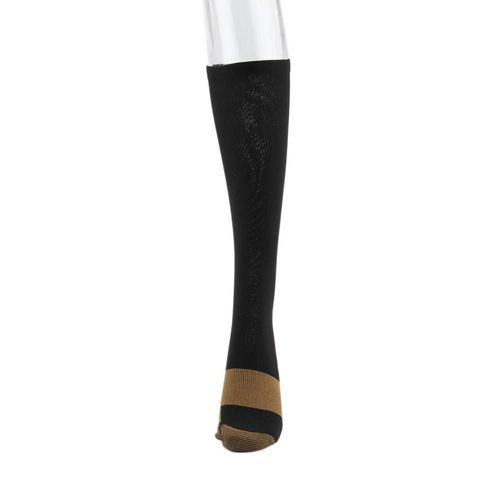 Chaussettes De Sport Anti-Fatigue Et À Compression Magique Pour Femmes Et Hommes, Bas Hauts, Confortables, Soulagement De La Douleur Du Pied, Doux Miracle, En Cuivre
