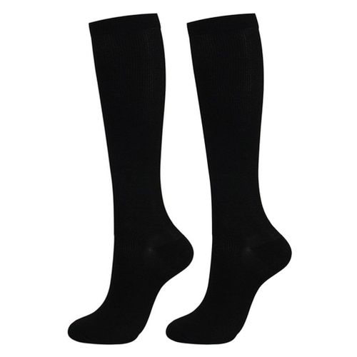 Chaussettes De Compression Anti-Fatigue, Confortables, Couleur Unie, Promotion De La Circulation Sanguine, Amincissantes