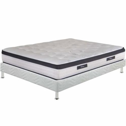 Matelas + Sommier Tapissier 140x190 Ressorts - Rhapsodie - Soutien Ferme