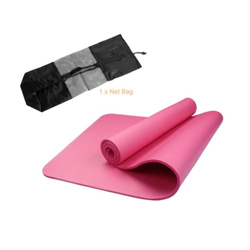 Tapis De Yoga Pliable Nbr Sans Goût, Tapis D'exercice, De Sol, Avec Sangle Et Sac En Filet, Fournitures De Gymnastique