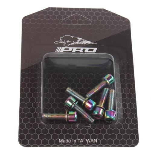 Vis De Guidon De Vélo En Titane M5x18mm, 6 Pièces, Boulons De Bicyclette En Alliage De Titane Ultraléger