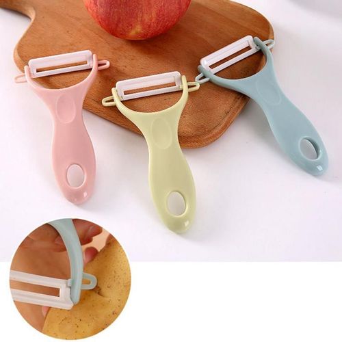 Éplucheur De Fruits Et Légumes En Céramique, Coupe-Vitesse, Lame En Acier Inoxydable, Trancheur De Pommes De Terre, Couteau, Raboteuse À Main, Outils De Cuisine Antirouille