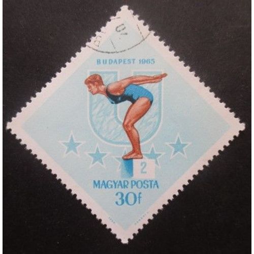 Hongrie N°1755 Natation Oblitéré