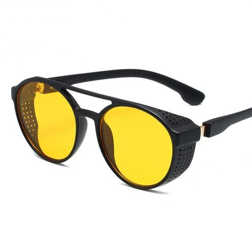 Lunettes De Soleil Steampunk Gothiques Classiques Pour Hommes Et Femmes, Design De Marque, Vintage, Punk Rond, Uv400, Fête, Plage, Cyclisme